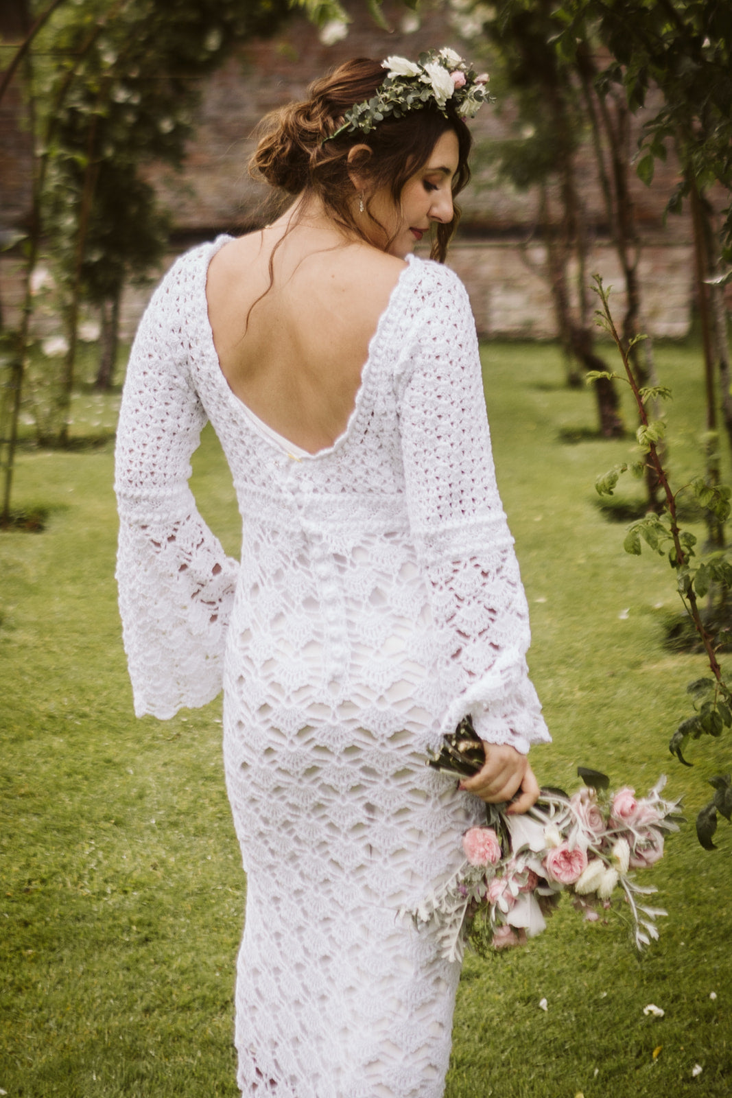 Magnolia Crochet Wedding Dress - A romantic blend of elegance, texture, and soul.